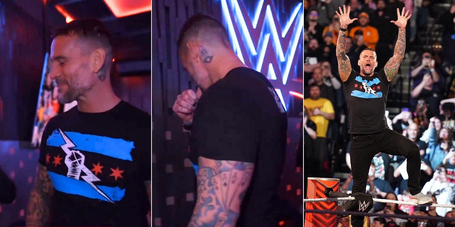 WWE released a video of CM Punk backstage on RAW