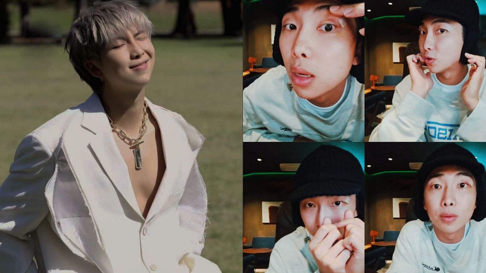 Featuring Kim Namjoon aka RM of BTS. (Images via X/@YoongisAmygdala &amp; @SnowBuffering)