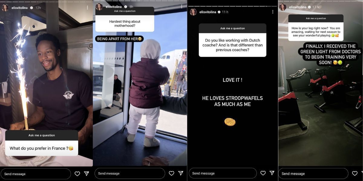 Elina Svitolina&#039;s Instagram stories