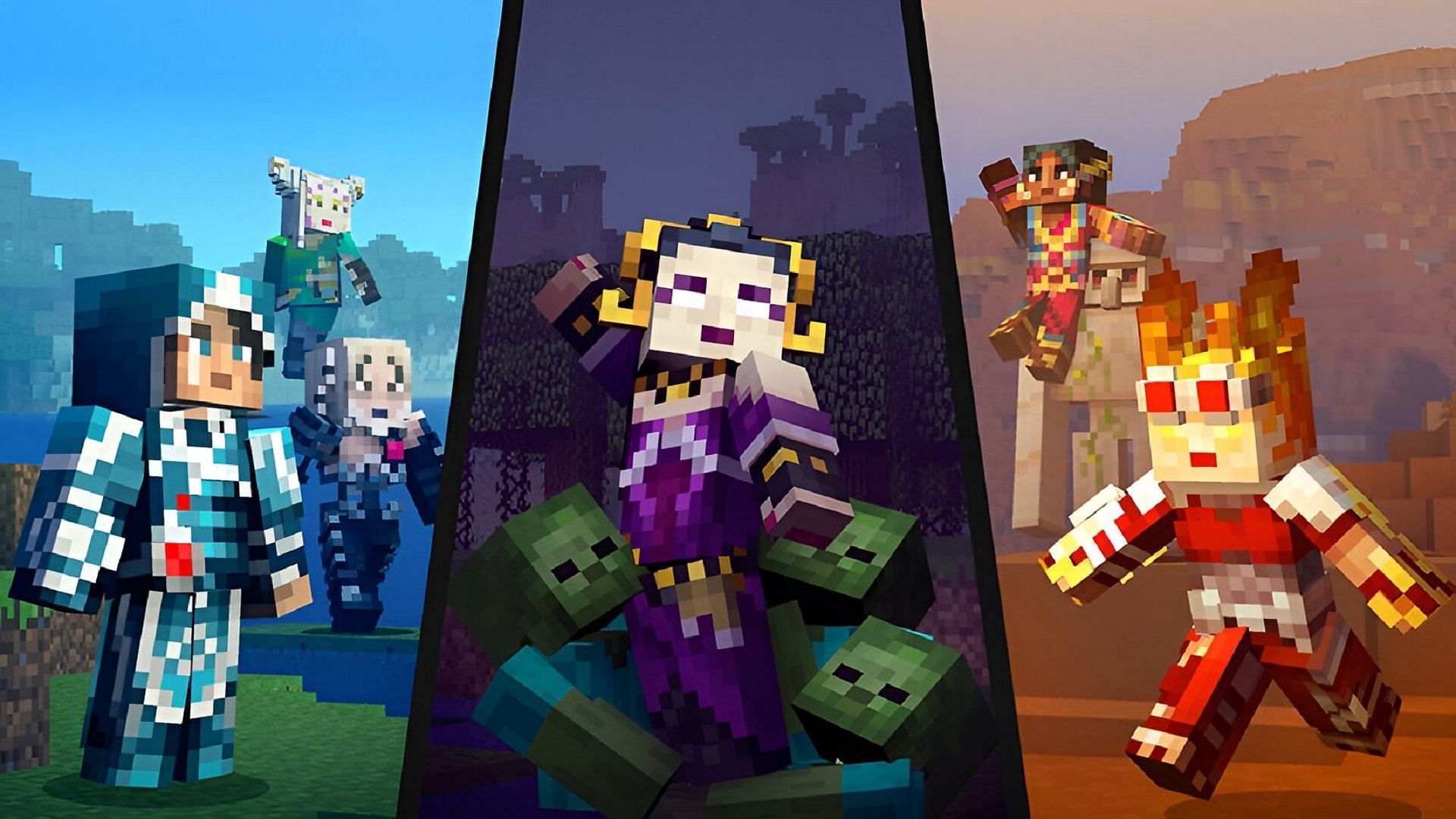 Minecraft&#039;s Magic: The Gathering collaboration offered a glimpse of what magic could be like in the game (Image via Mojang)