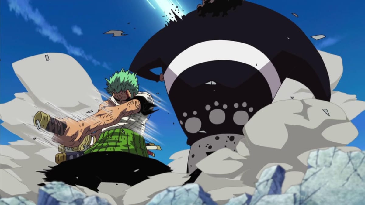 One Piece chapter 1097 explains why Kuma tested Zoro in Thriller Bark