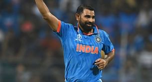 [Watch] Mohammed Shami starts off with double-wicket maiden in IND vs SL 2023 World Cup clash