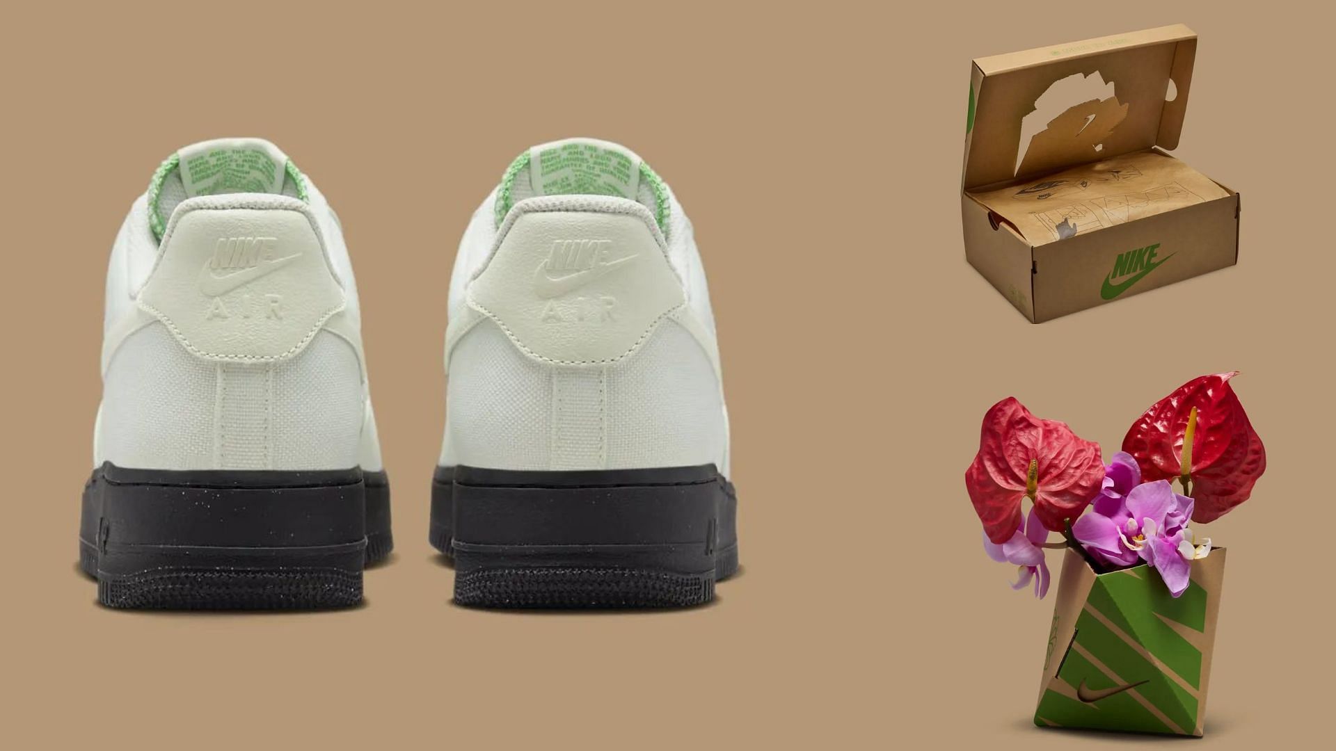 Here&#039;s a detailed look at the heels and unique shoebox (Image via Nike)