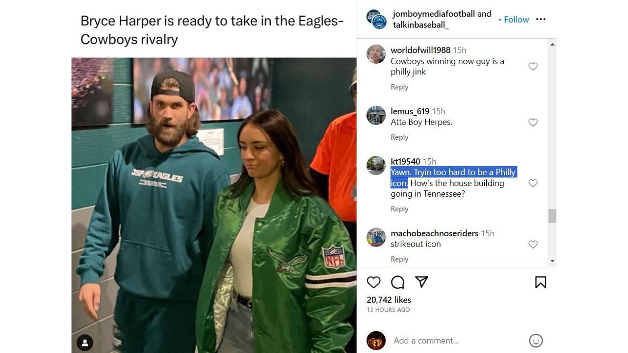 Philly fans are not impressed with Bryce Harper&#039;s latest appearance