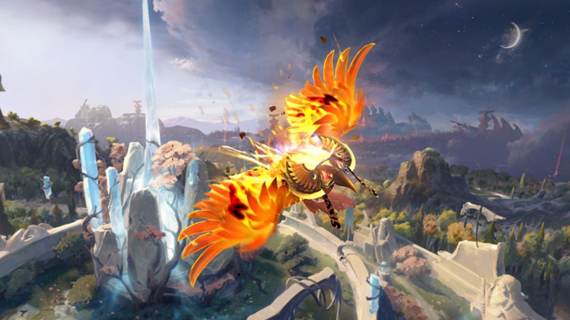 Featured image of Phoenix (Image via Dota 2 and Sportskeeda)