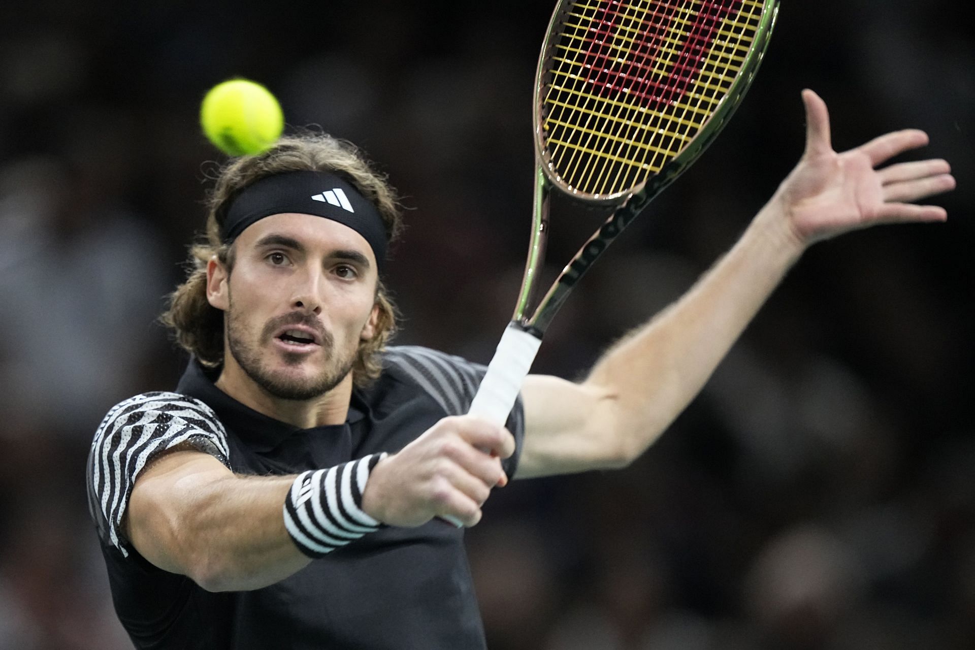 Stefanos Tsitsipas at the 2023 Paris Masters