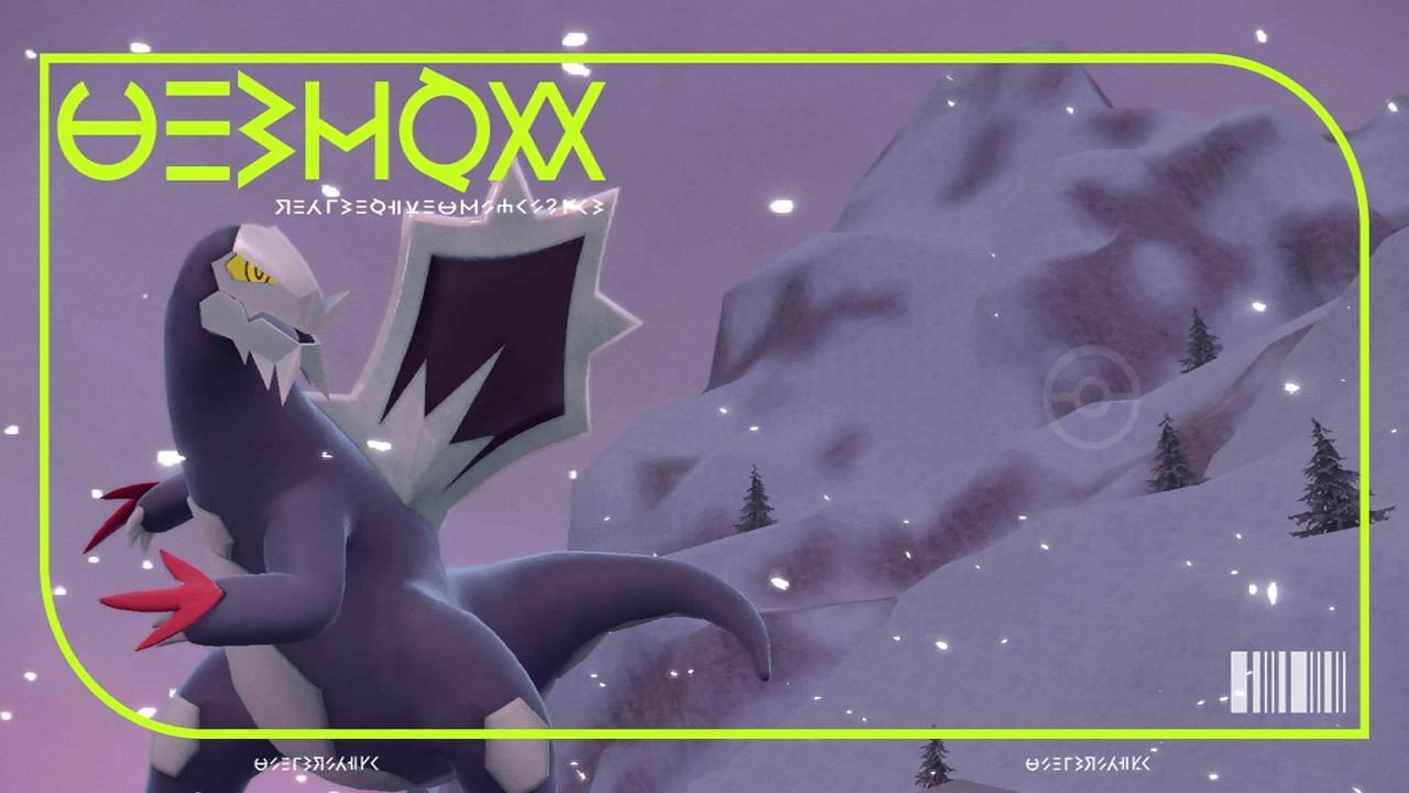 Baxcalibur&#039;s Pokedex picture in Pokemon Scarlet and Violet (Image via Game Freak)