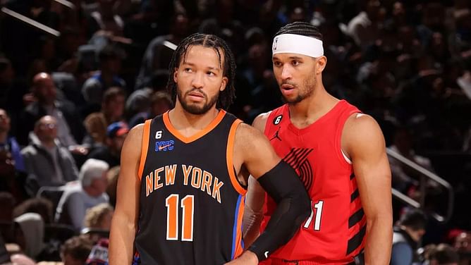 "Fat-headed point guard was flopping": Josh Hart amusingly blames Jalen Brunson for falling short of 20 rebounds