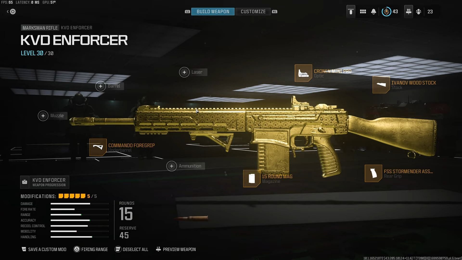 KVD Enforcer loadout (Image via Activision and youtube.com/@klxy)