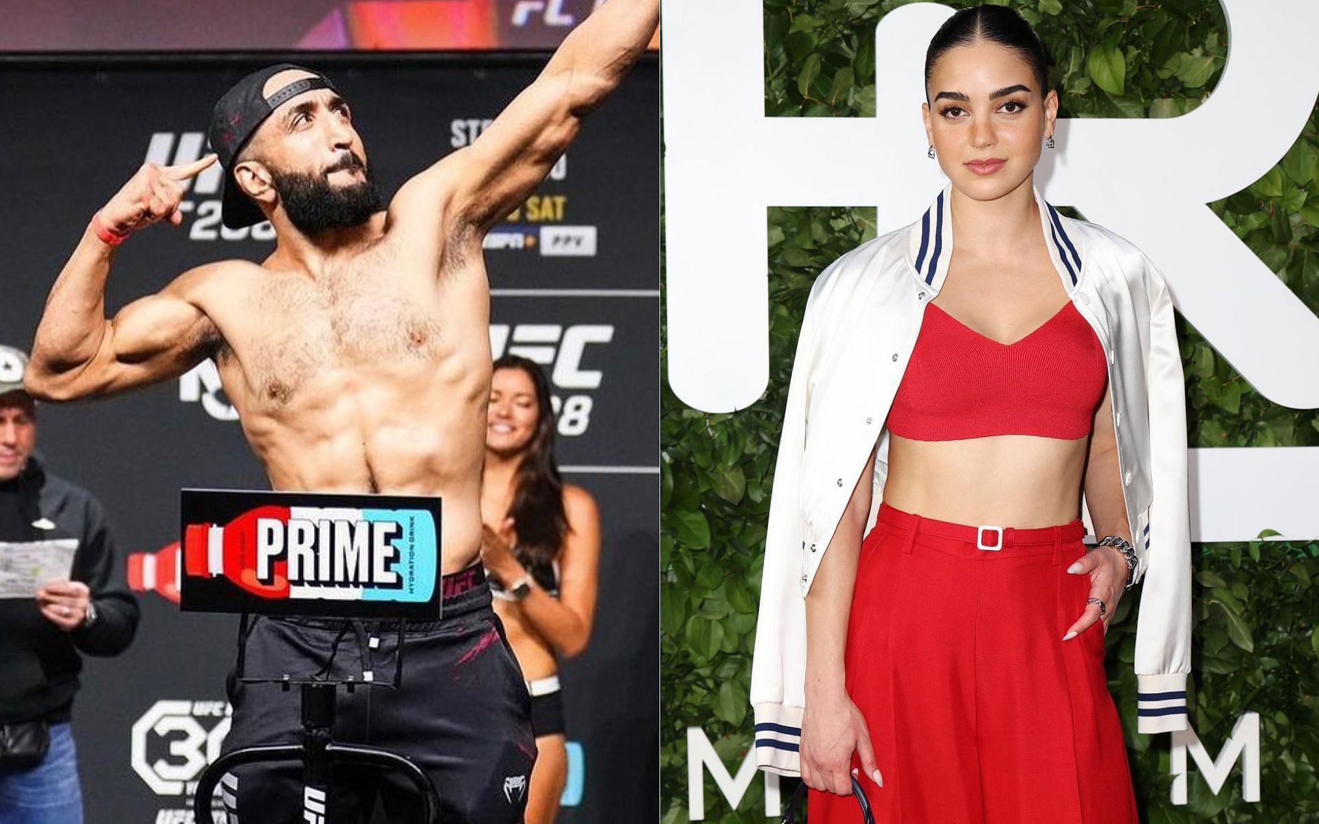 Belal Muhammad (left) and Melissa Berrera (right) [Image credits: @melissaberreram and @bullyb170 on Instagram]