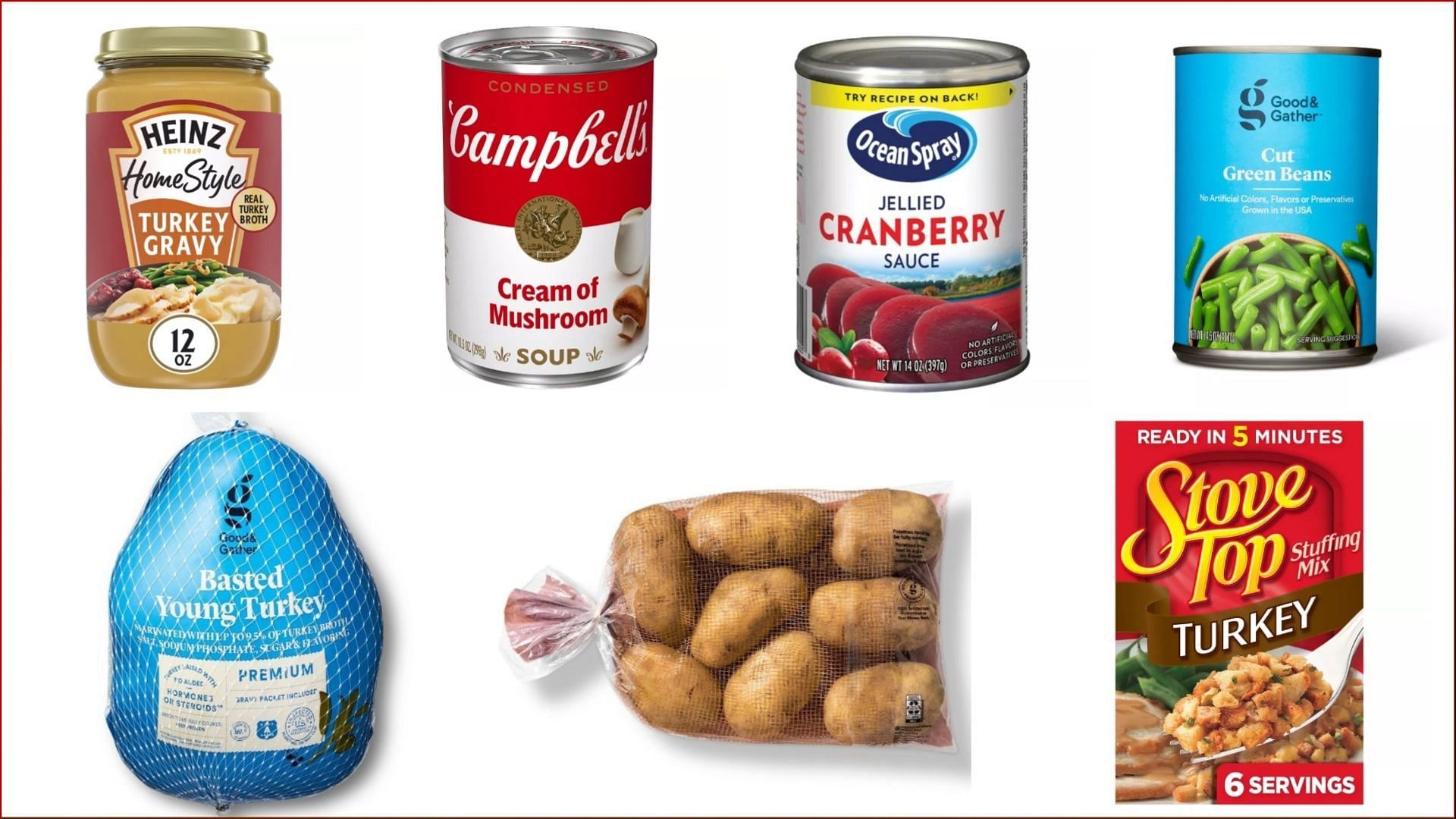 The Thanksgiving meal options offer over seven Thanksgiving meal essentials for over $25 (Image via Target)