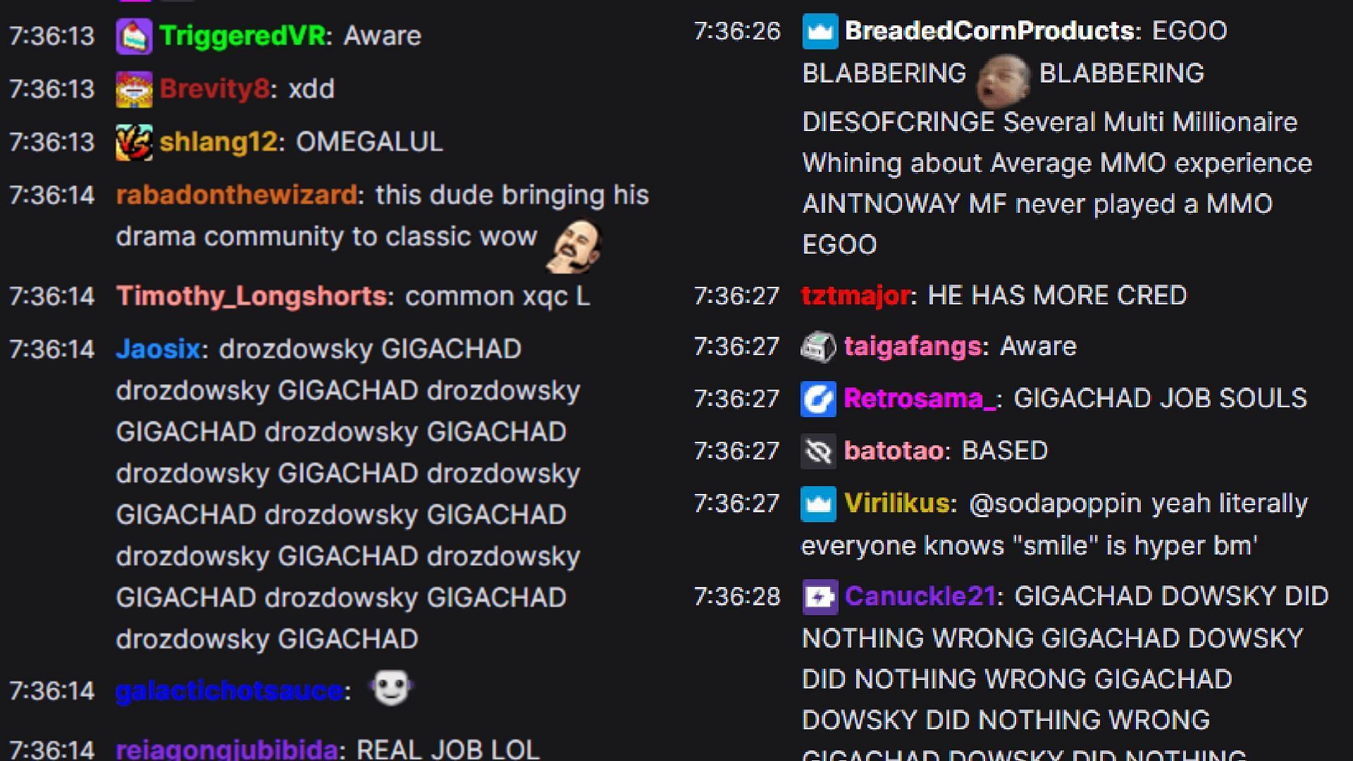 Fans react to the conversation between xQc and Soda. (Image via Twitch)
