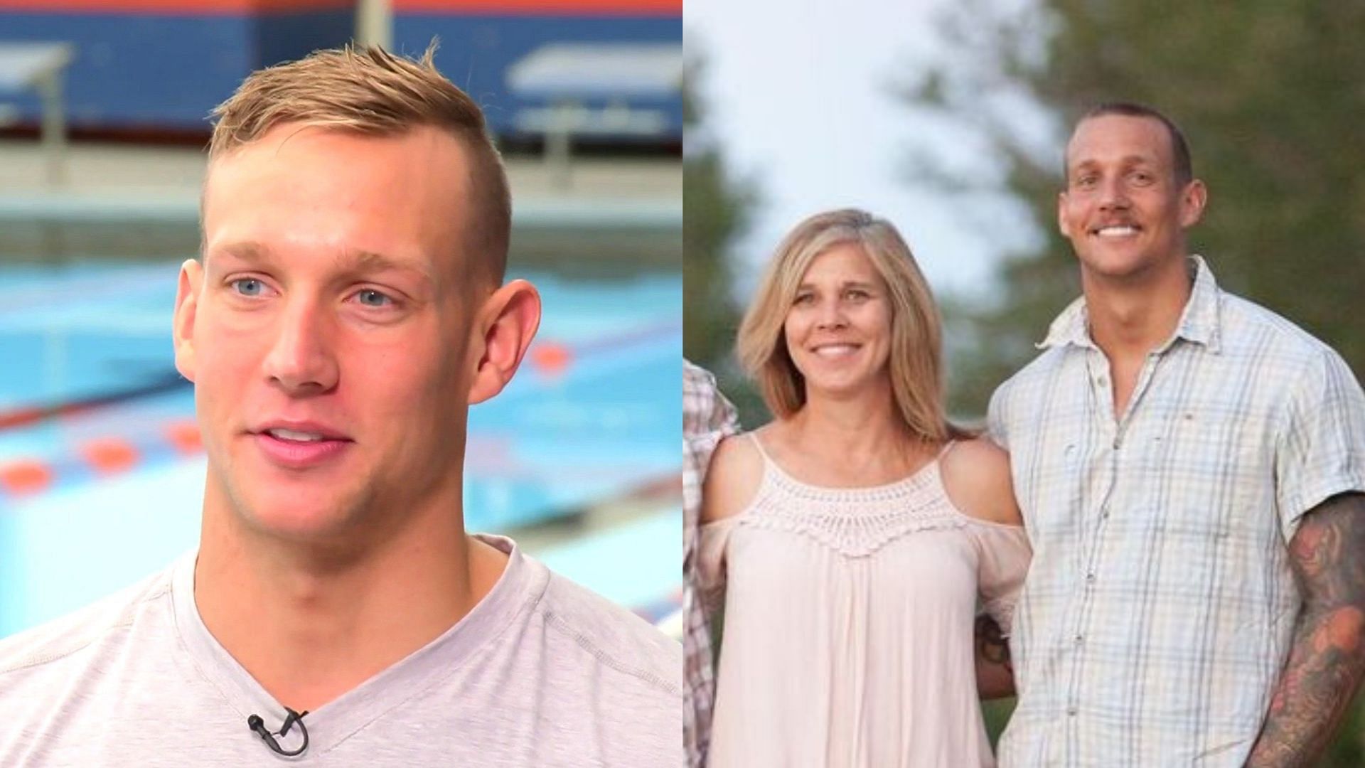 Caeleb Dressel with his mother Christina Dressel (Image via Sportskeeda)