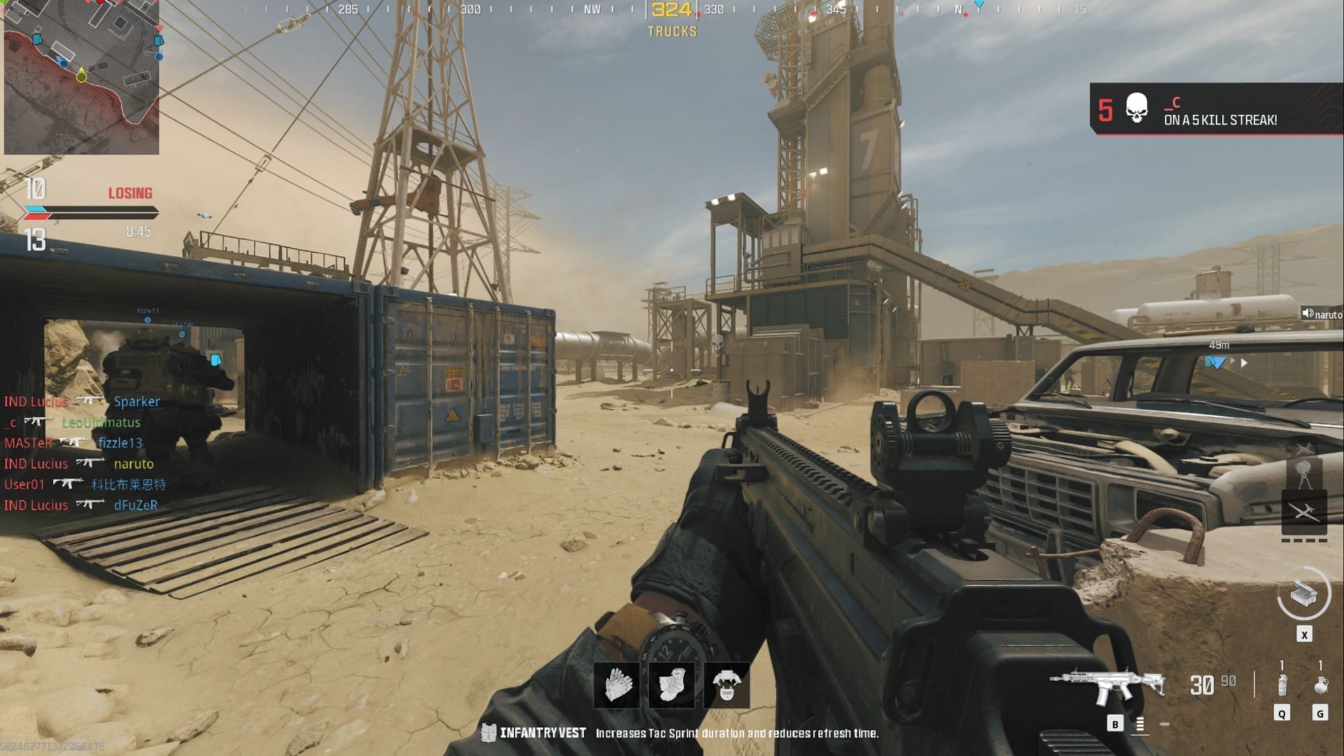 Rust in Modern Warfare 3 Open Beta (Image via Activision)