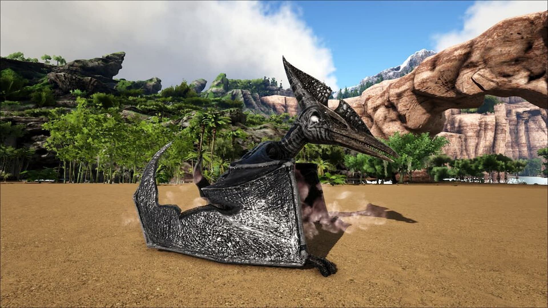 The Pteranodon can be tamed and used a flying mount (Image via Studio Wildcard)