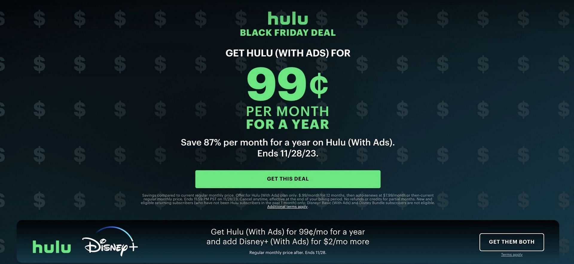 How to get Hulu subscription for 99 cents a step by step guide
