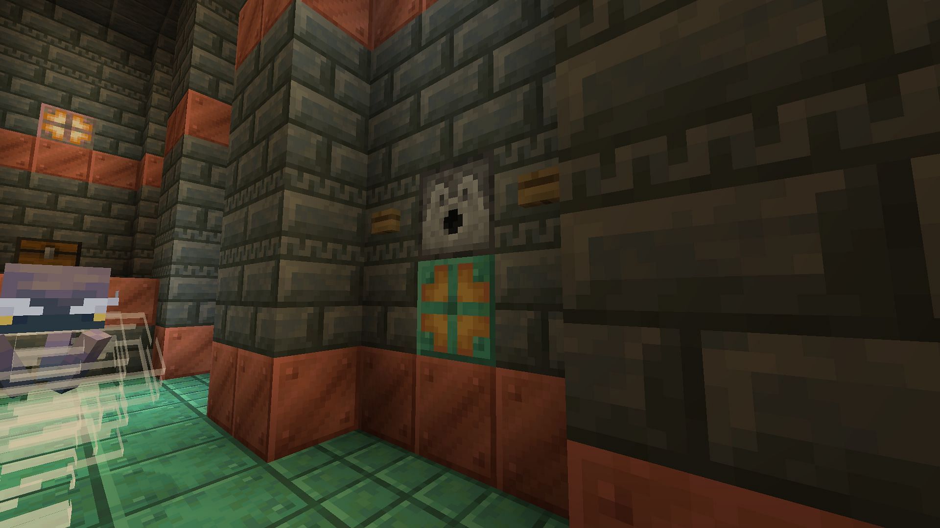 Wind charge can interact with certain traps in trial chambers in Minecraft 1.21 update (Image via Mojang)