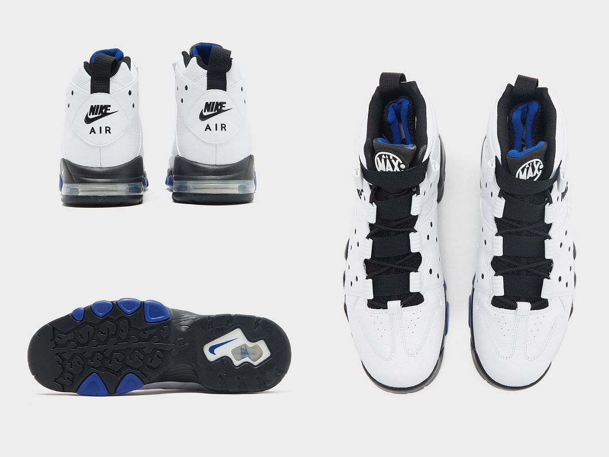 Overview of Nike Air Max2 CB 94 &ldquo;Old Royal&rdquo; sneakers (Image via Sneaker News)