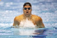 Michael Andrew of The United States competes during the Men's Individual Medley heats during the World Aquatics Swimming World Cup 2023 - Meet 1 in Berlin, Germany.