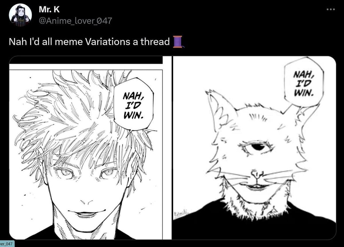 "Nah, I'd win": Jujutsu Kaisen fans turn one of the iconic dialogues ...