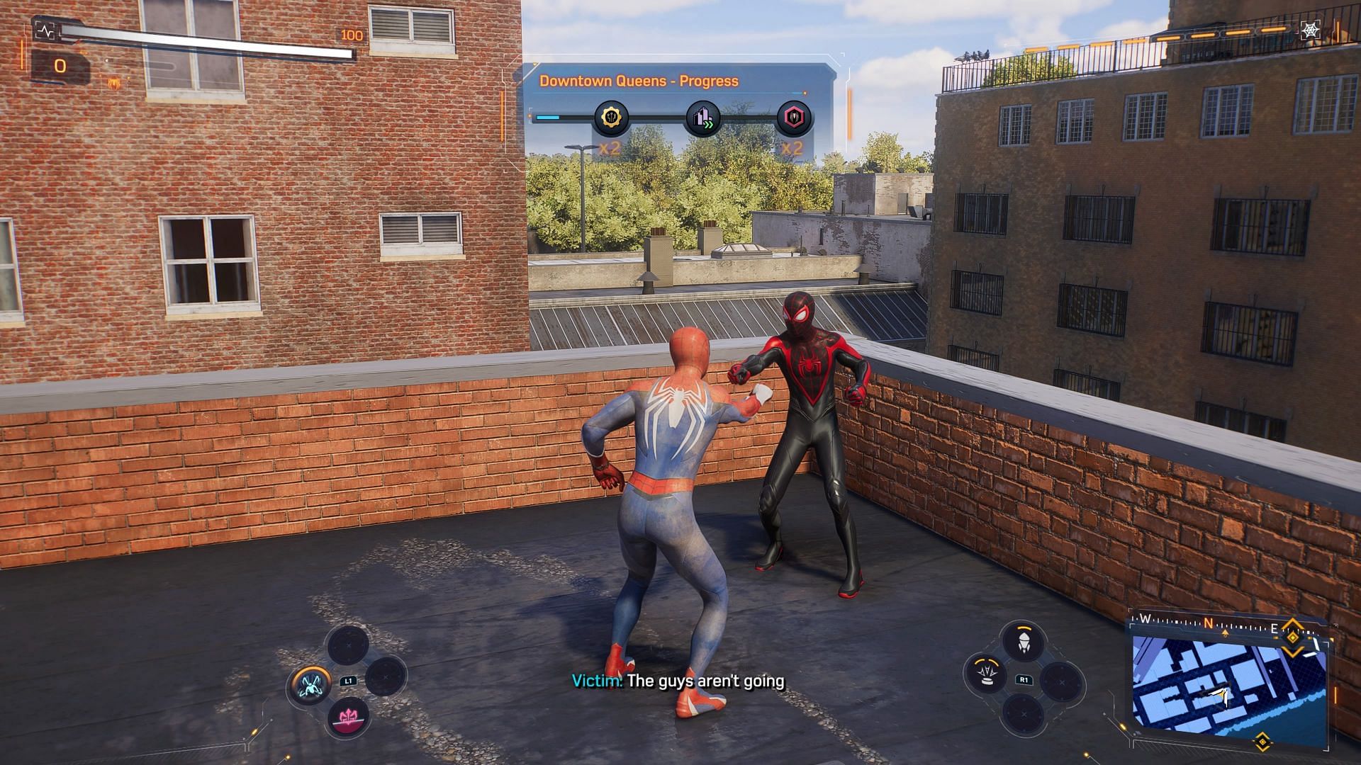 There are also special interactions with other major characters during certain side activities (Image via Marvel&#039;s Spider-Man 2)
