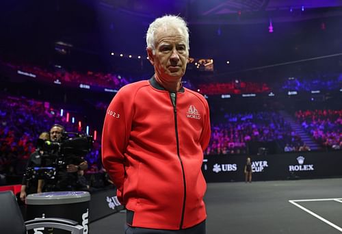 John McEnroe at the Laver Cup 2023