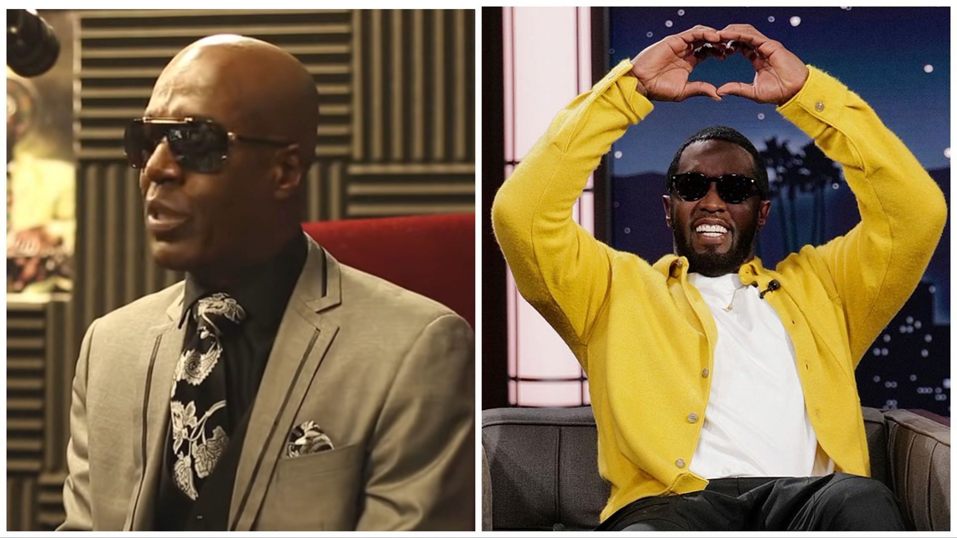 Diddy accused of SA again, alonfside Aaron Hall (Image via Instagram/@diddy, YouTube/djvlad)