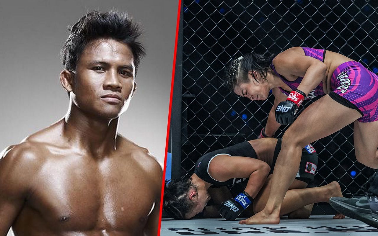 Buakaw (Left) is a big fan of Stamp and what she has been able to achieve (Right)