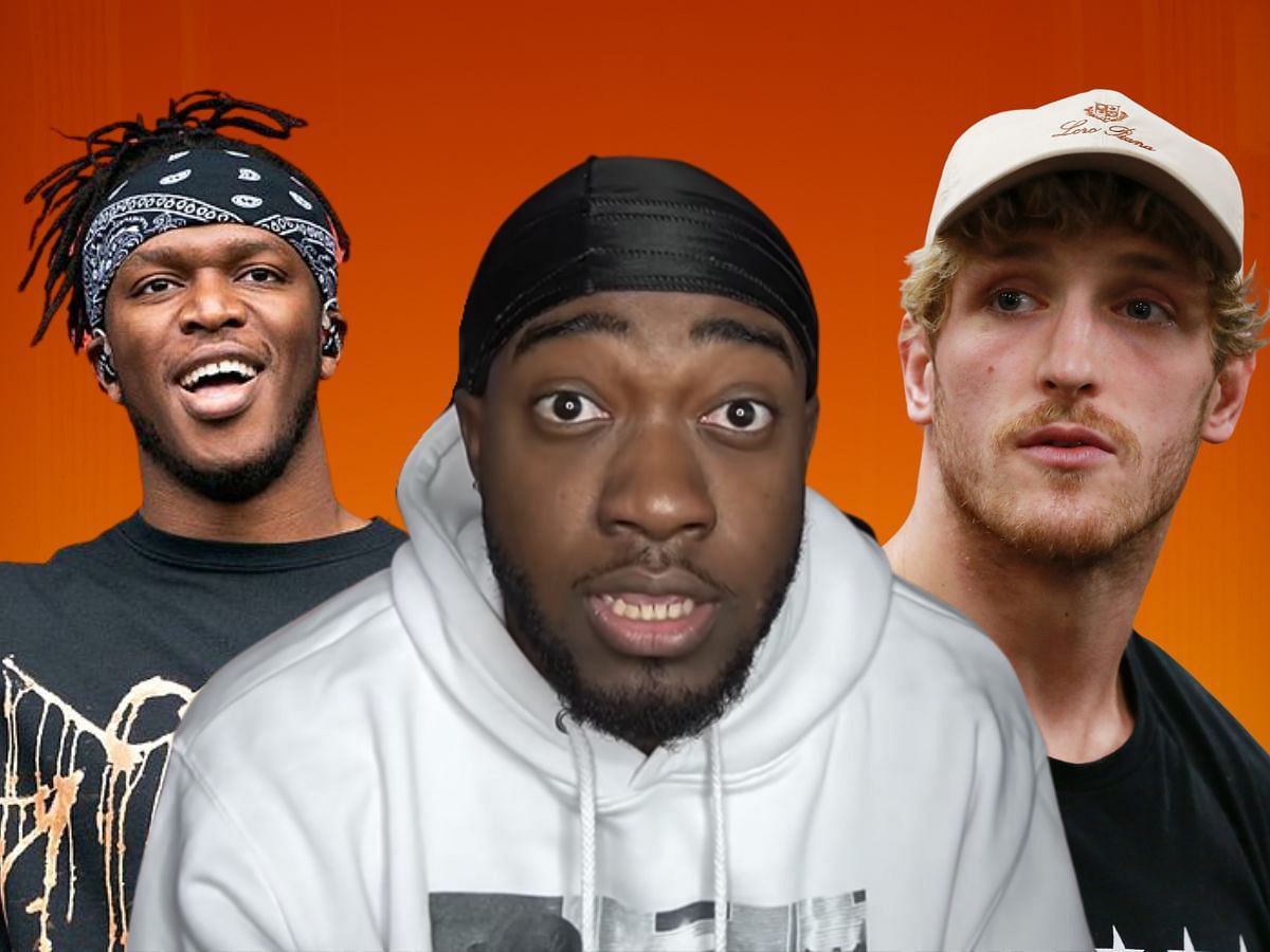 KSI and Logan Paul react to JiDion following his faith (Image via Sportskeeda)