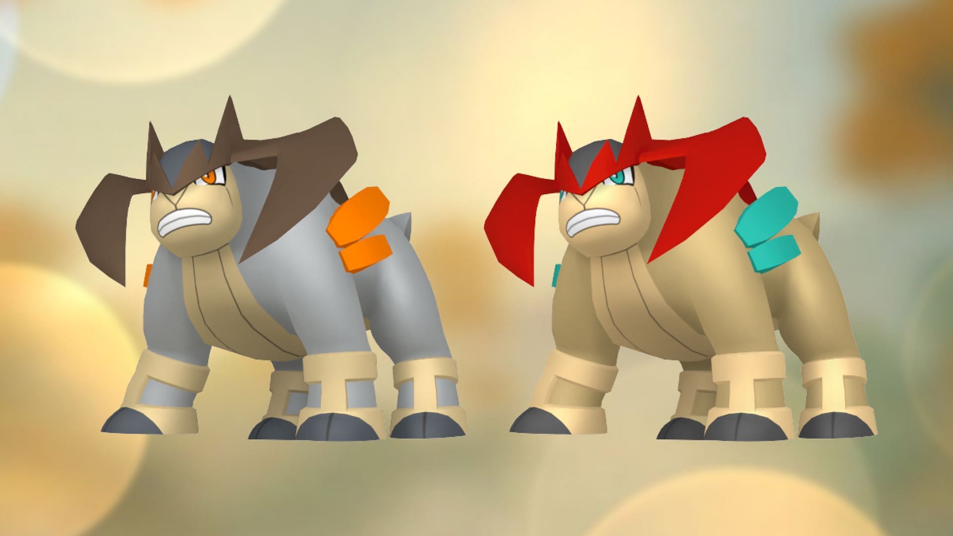 Regular and Shiny Terrakion (Image via TPC)