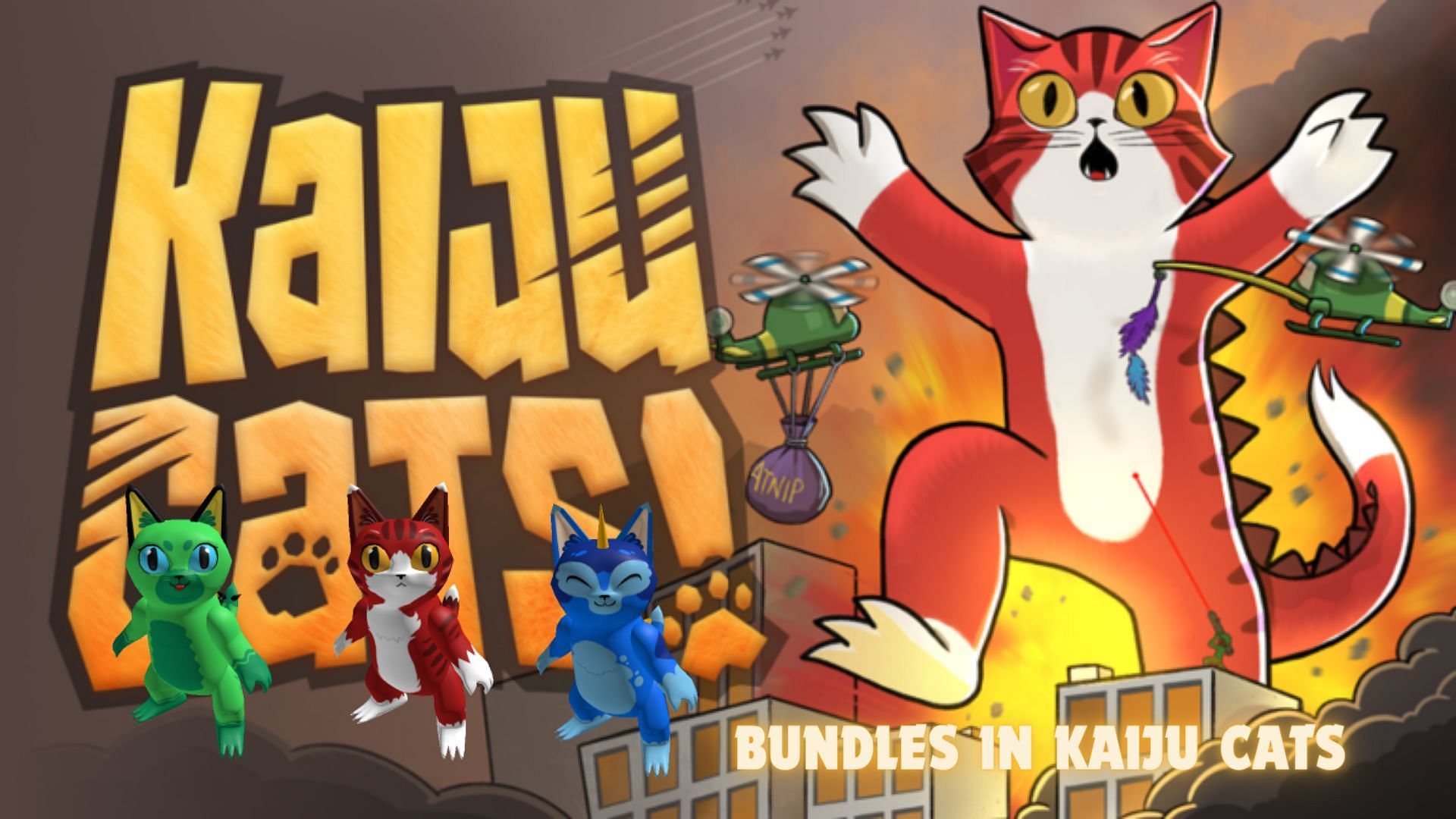 Featured image of Kaiju Cats (Image via Roblox and Sportskeeda)