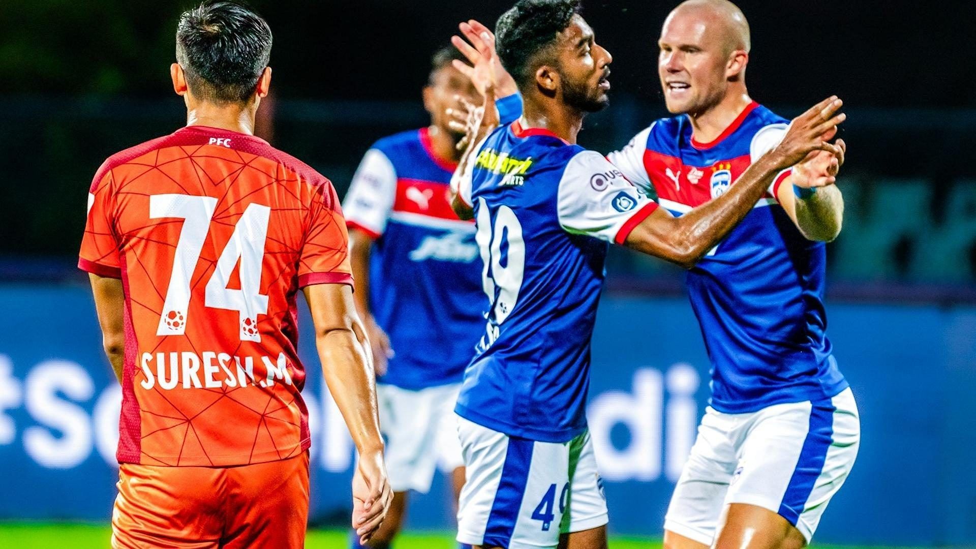 Bengaluru FC recovered from a two-goal deficit to secure a draw.