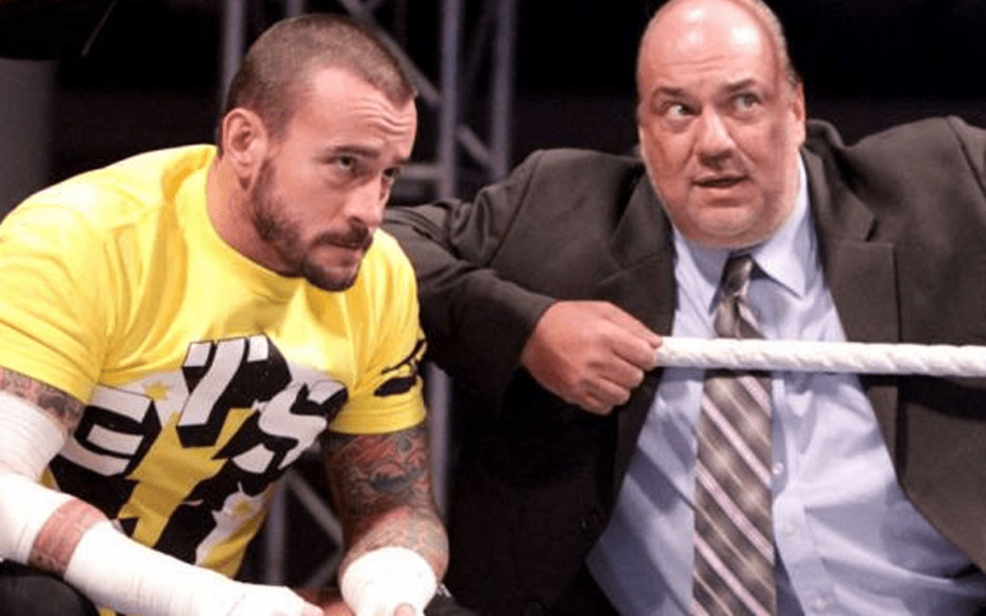 Punk listened attentively to Heyman&#039;s advice.