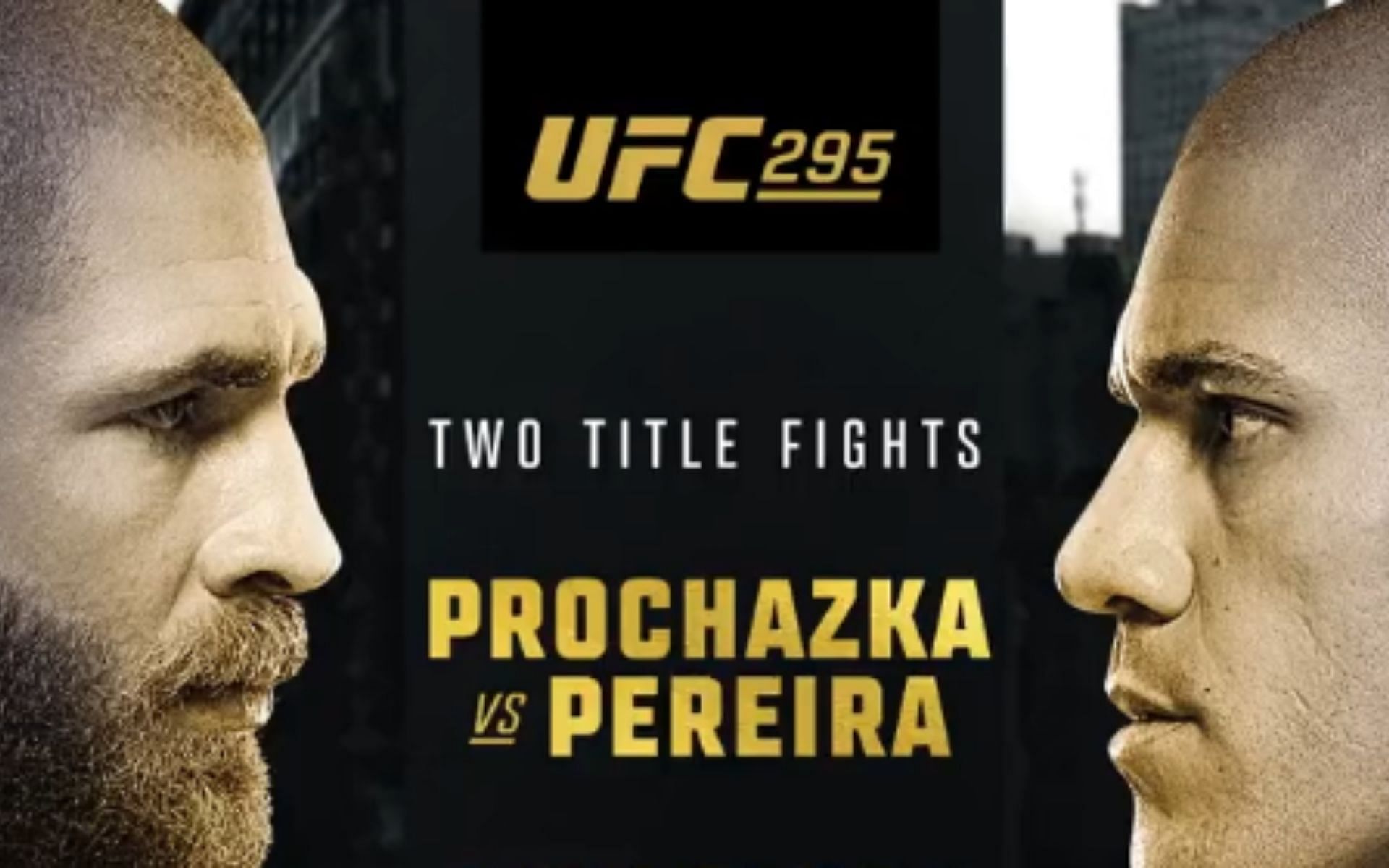 UFC 295: Prochazka vs. Pereira poster [Photo credit: @ufc - X]