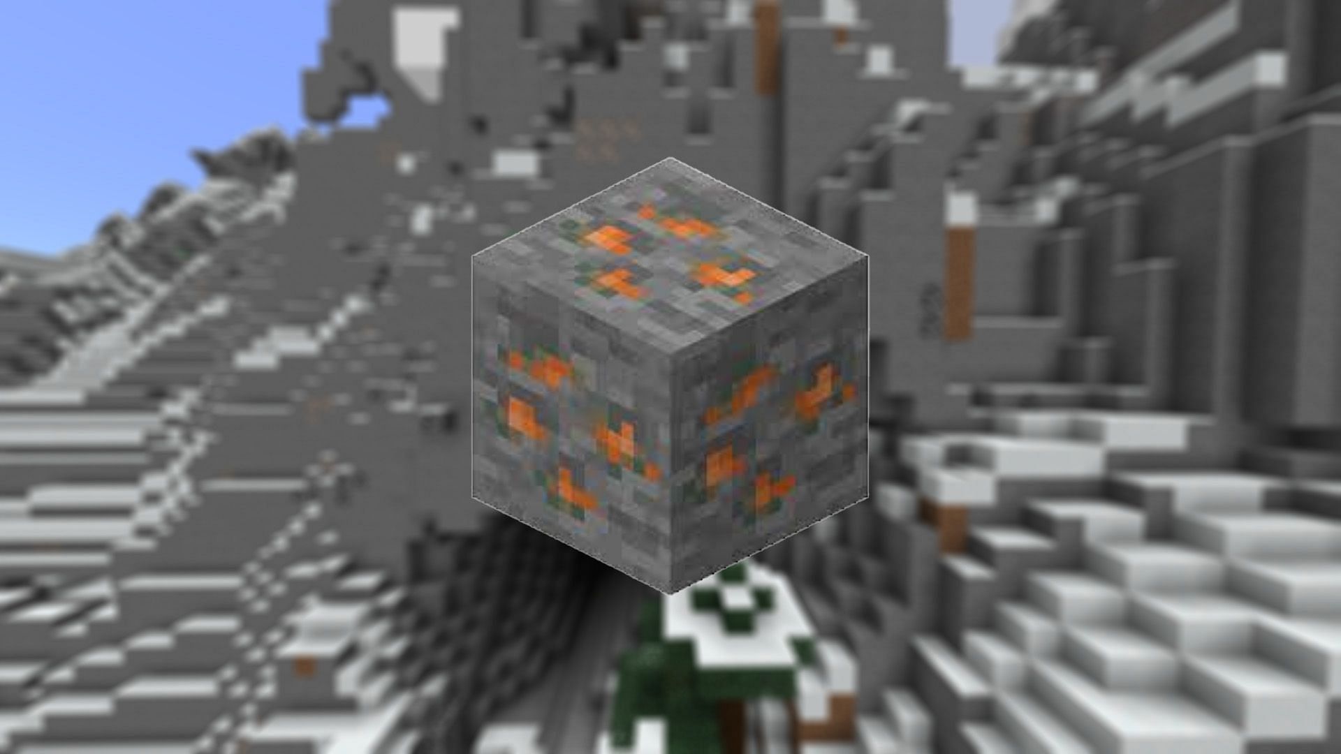 Copper ore in Minecraft (Image via Mojang)