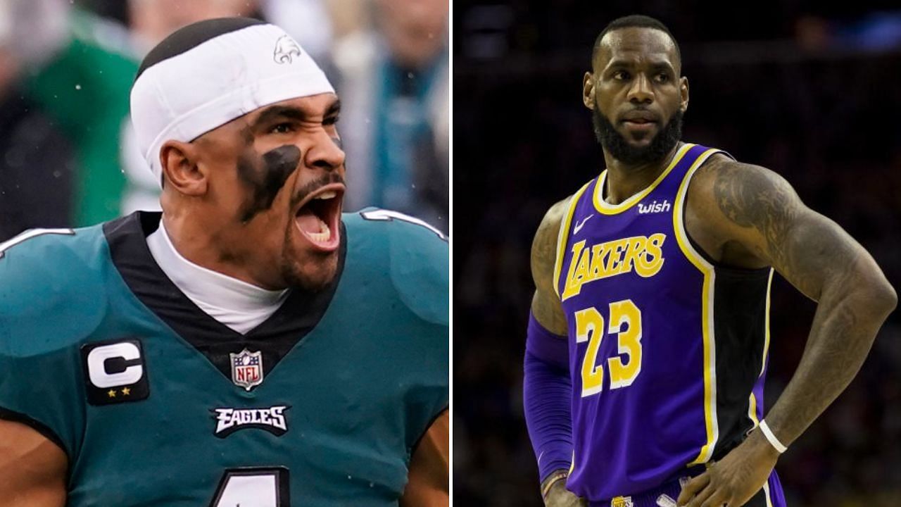 Jalen Hurts shared this thoughts on meeting LeBron James for the first time