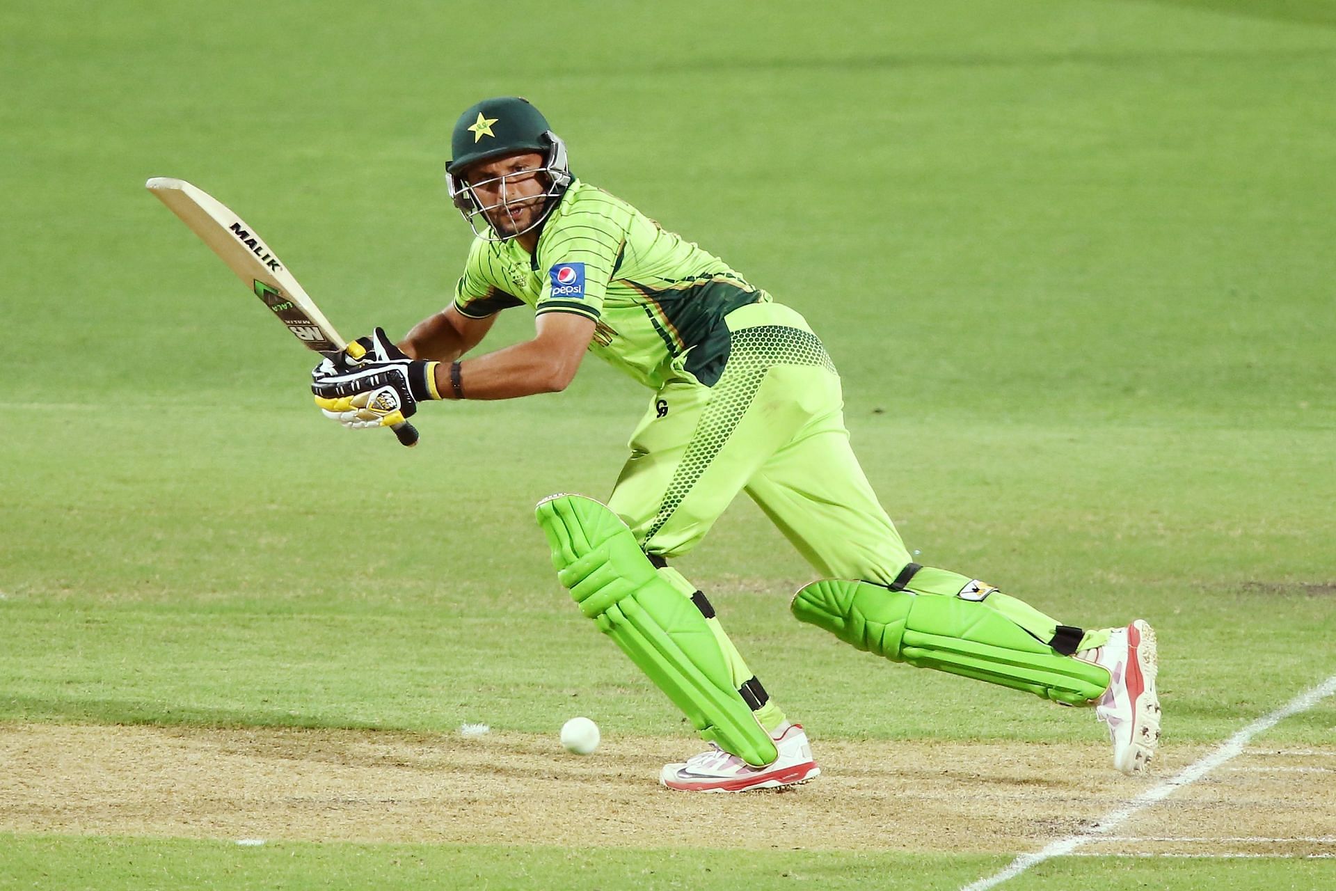 Shahid Afridi during India v Pakistan - 2015 ICC Cricket World Cup [Getty Images]