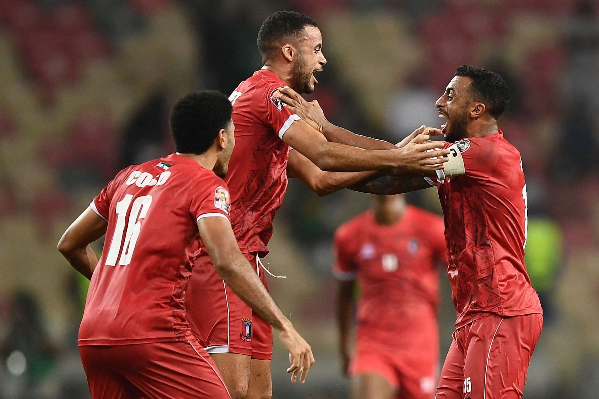 Equatorial Guinea Football Team. Алжир против новой Зеландии. Photo African Nations Championship Algeria 2022.