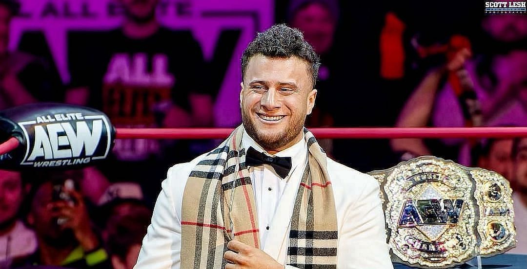 MJF with his AEW title