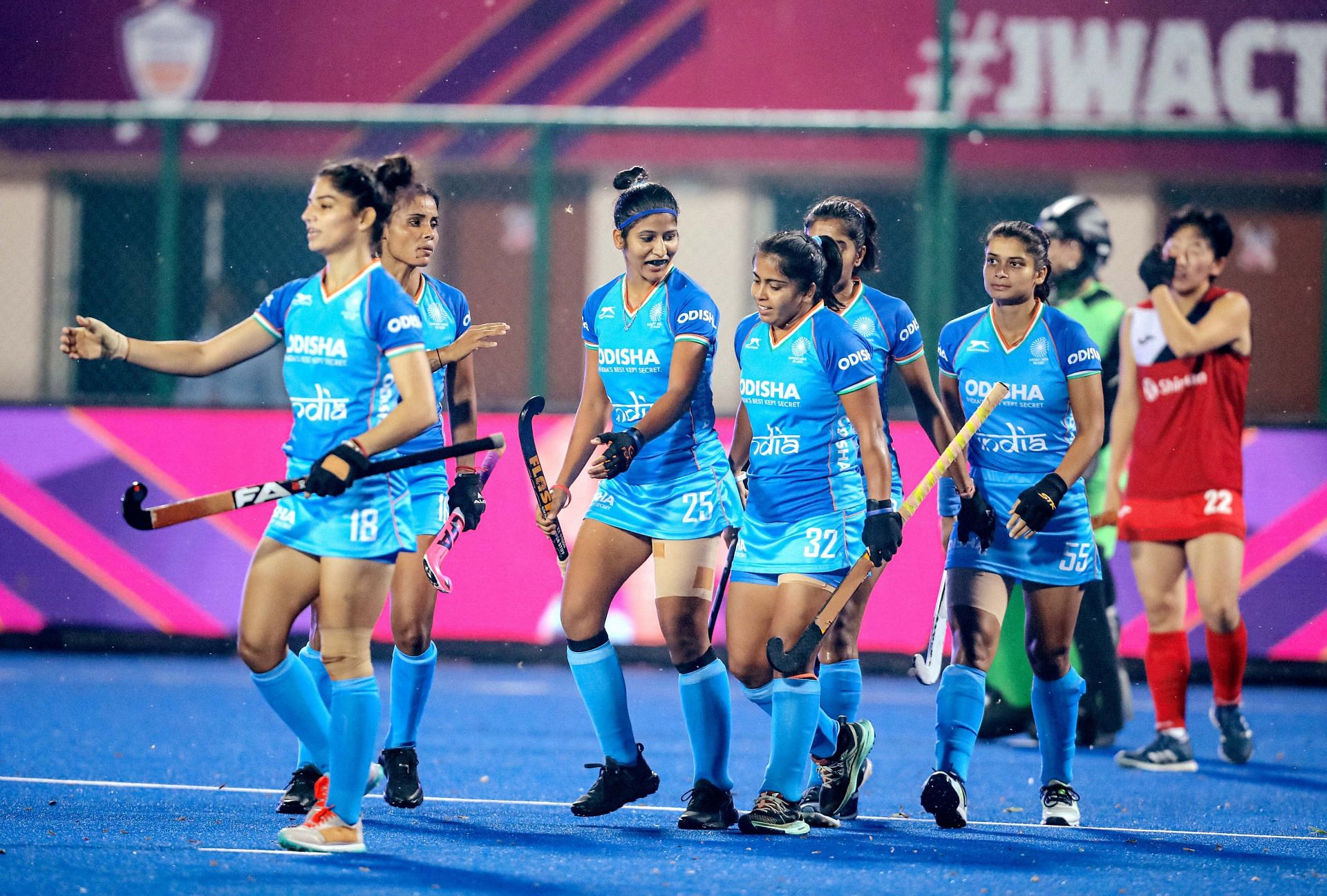 Indian Team in action against Korea (Picture Credits: Hockey India)
