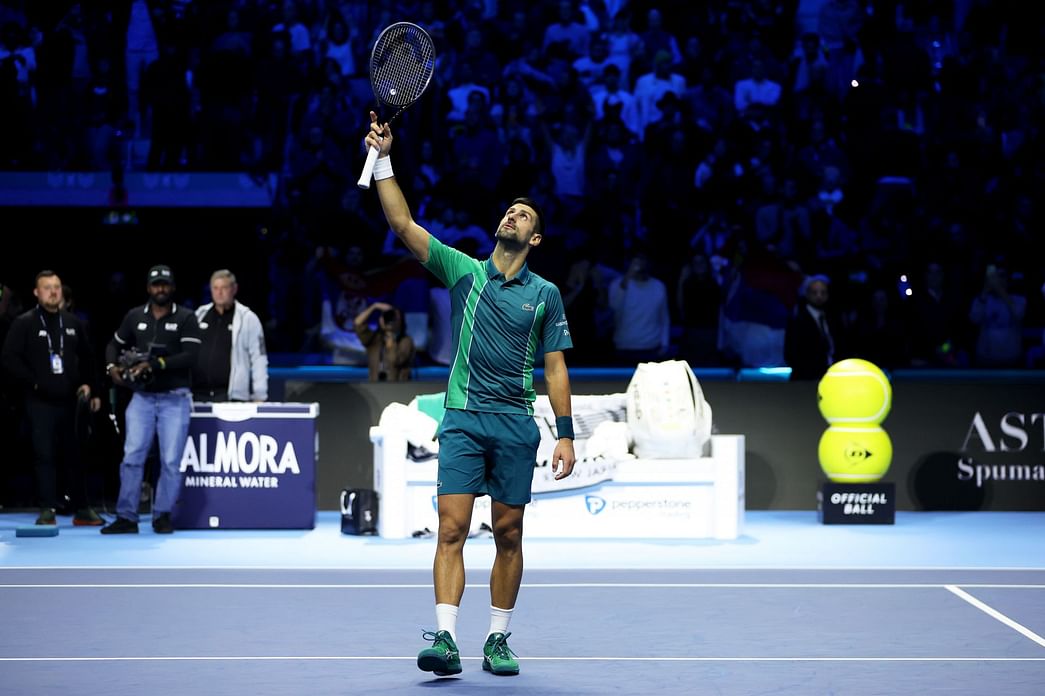 WATCH Novak Djokovic signs his fan's chest after defeating Holger Rune