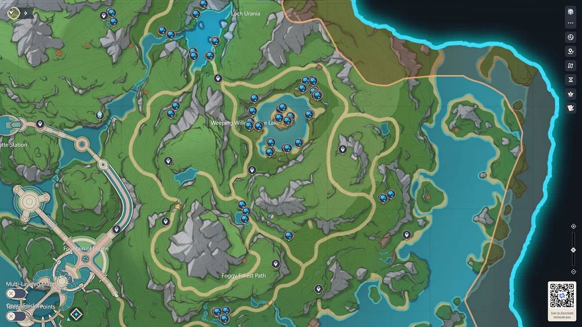 Genshin Impact Lakelight Lily locations and farming route