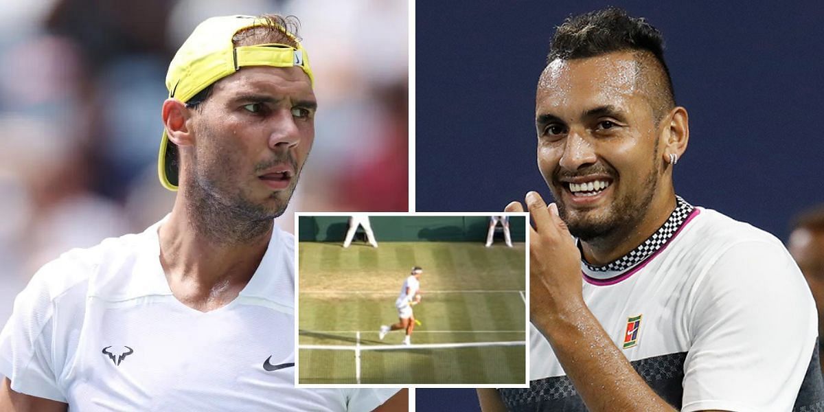 Nick Kyrgios recently reacted to the infamous Wimbledon 2019 point where he hit Rafael Nadal in the chest deliberately