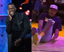 "SIT DOWN before Father Time sits you down": Kevin Hart sends hilarious warning to older men after seeing LA Lakers fan tear ACL