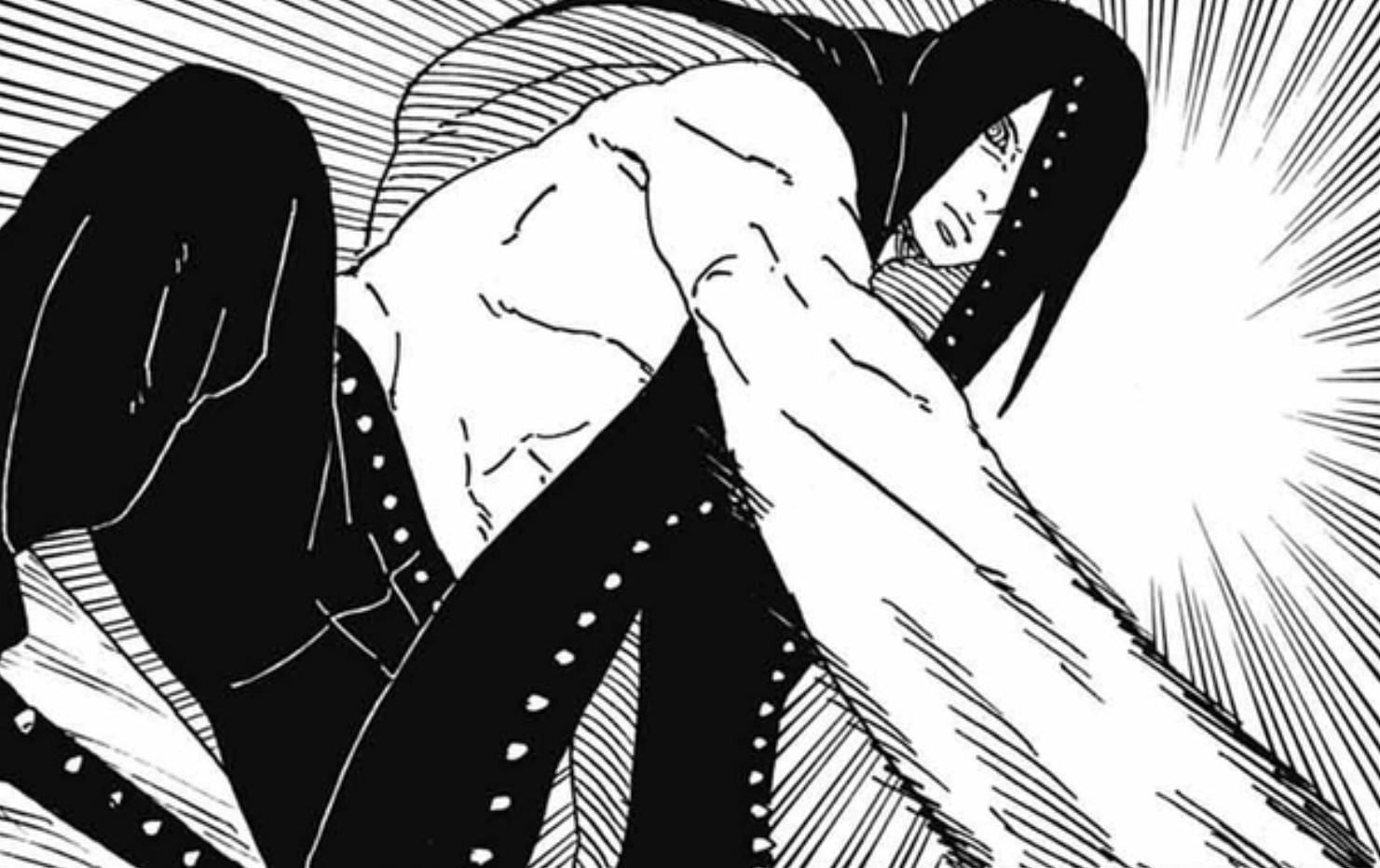 Sasuke-lookalike Divine Tree in Boruto: Two Blue Vortex manga (Image via Shueisha)