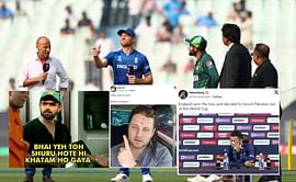 "They gave different coin, India gets toss coin with heads at both sides"- Fans react after Pakistan's semis hopes end as England opt to bat first