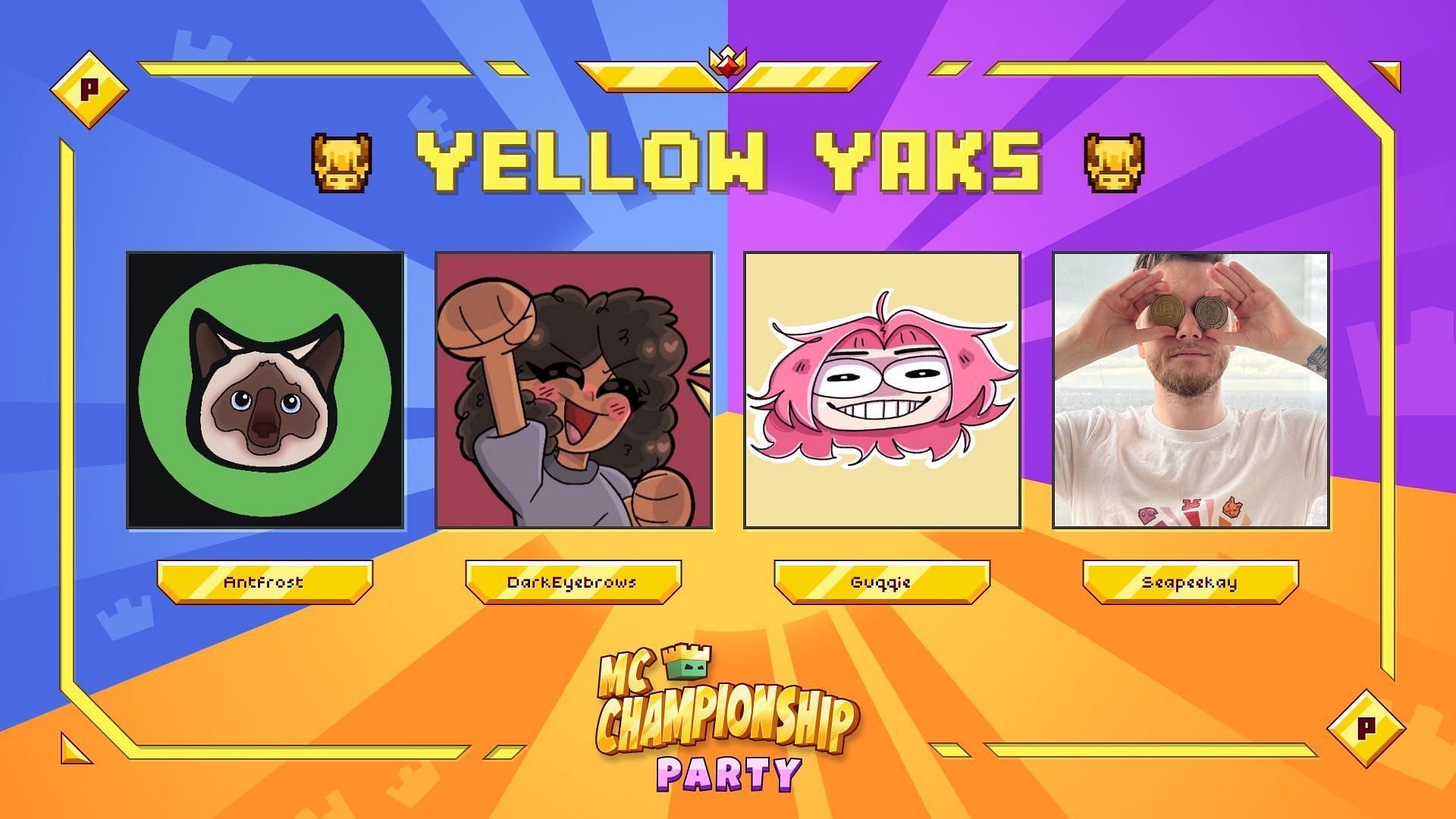 The Yellow Yaks for MCC Party (Image via Noxcrew)