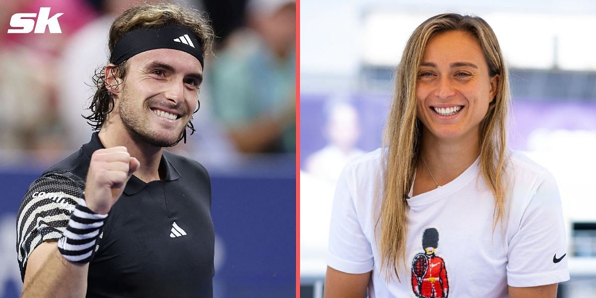 Stefanos Tsitsipas (L) and Paula Badosa (R)