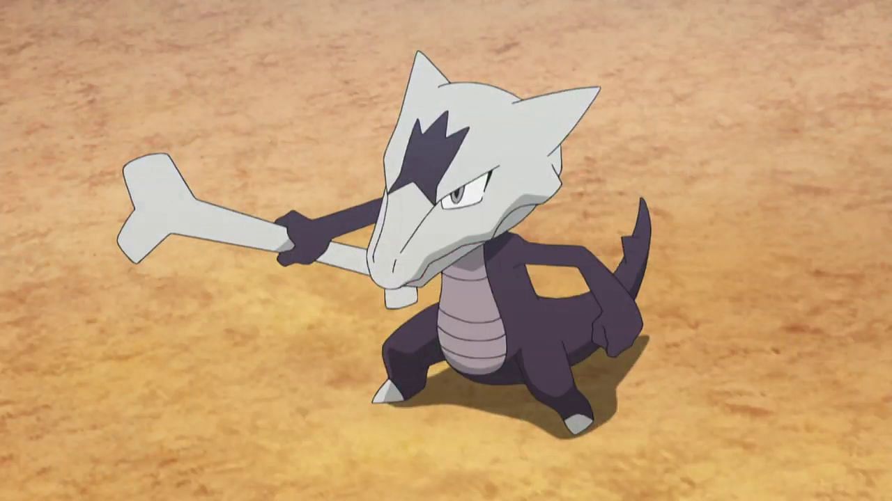 Alolan Marowak as seen in the anime (Image via The Pokemon Company)