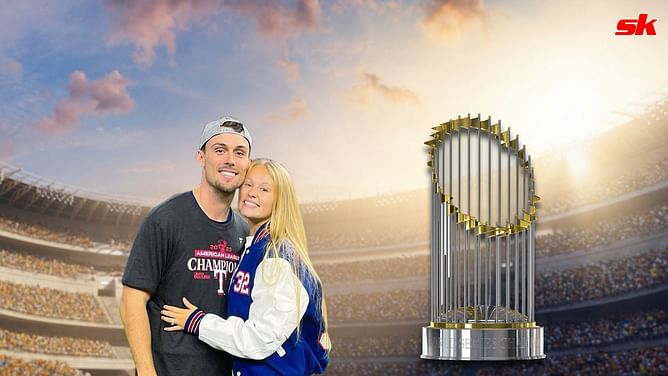 Kaylen Carter radiates with pride as World Series 2023 champion Evan Carter's wife - "I couldn't be more proud of my hubby"